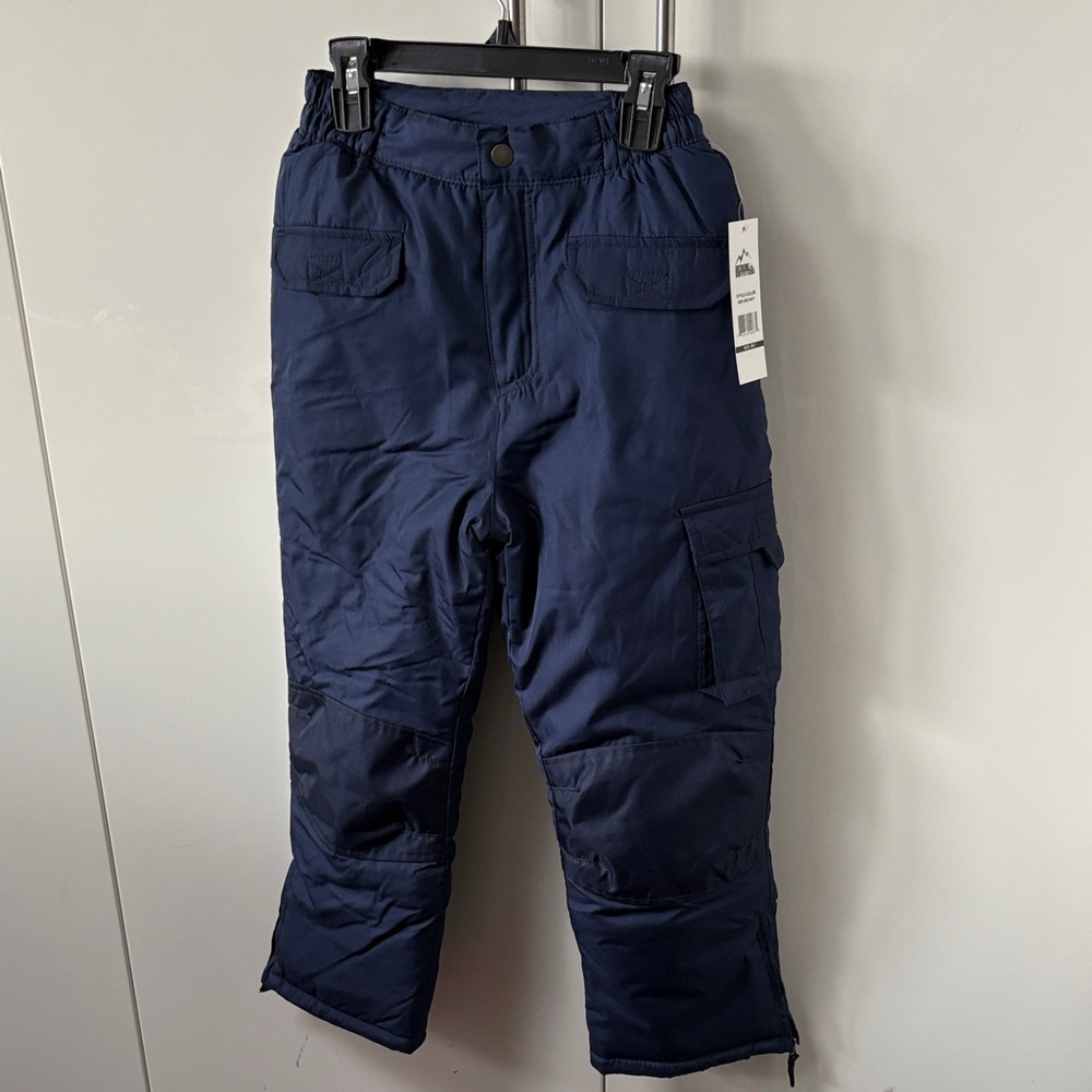 NWT Navy kids Blue Snow Pants size 6/7